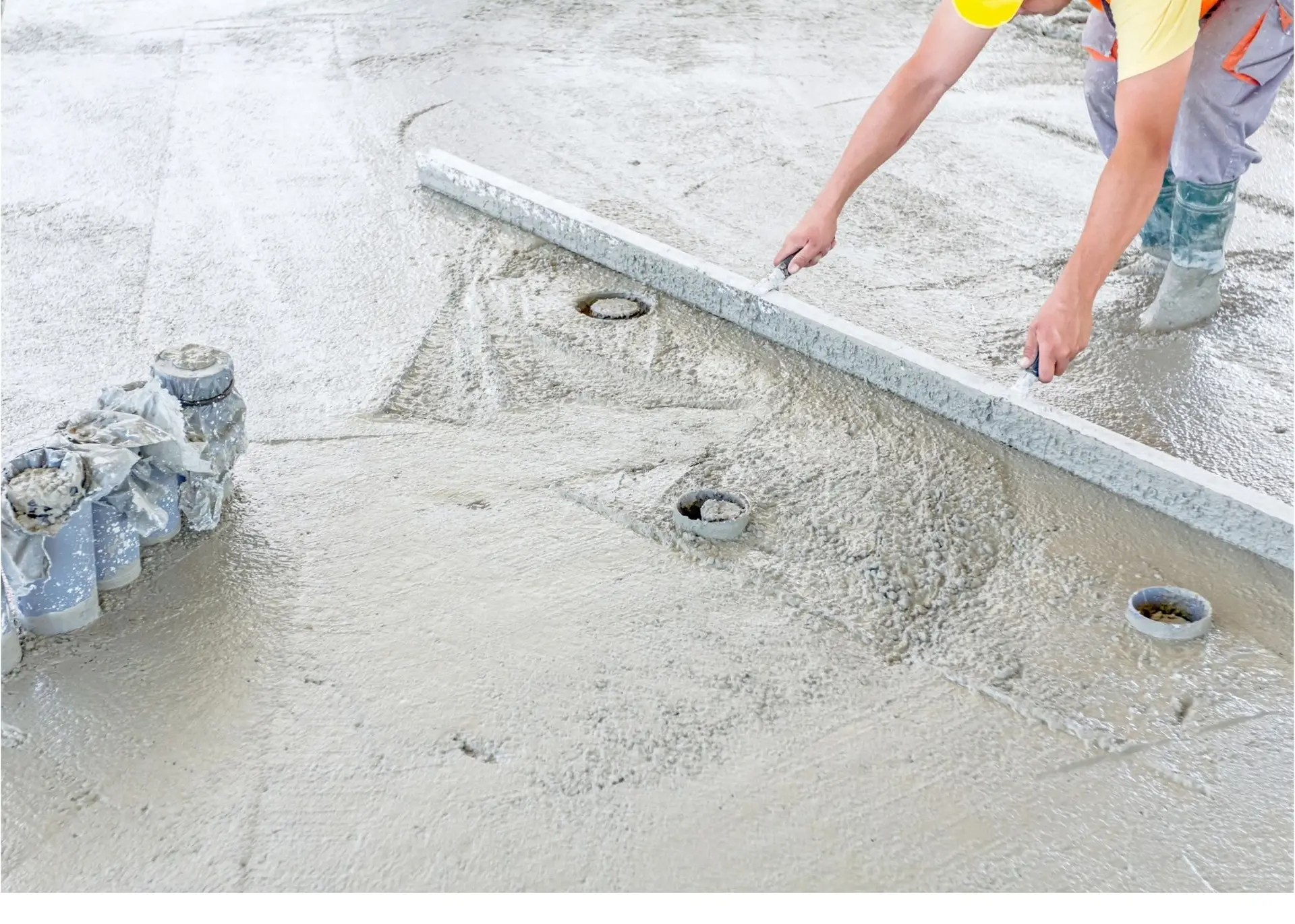 Concrete foundation reinforcement and placement in Tampa Florida